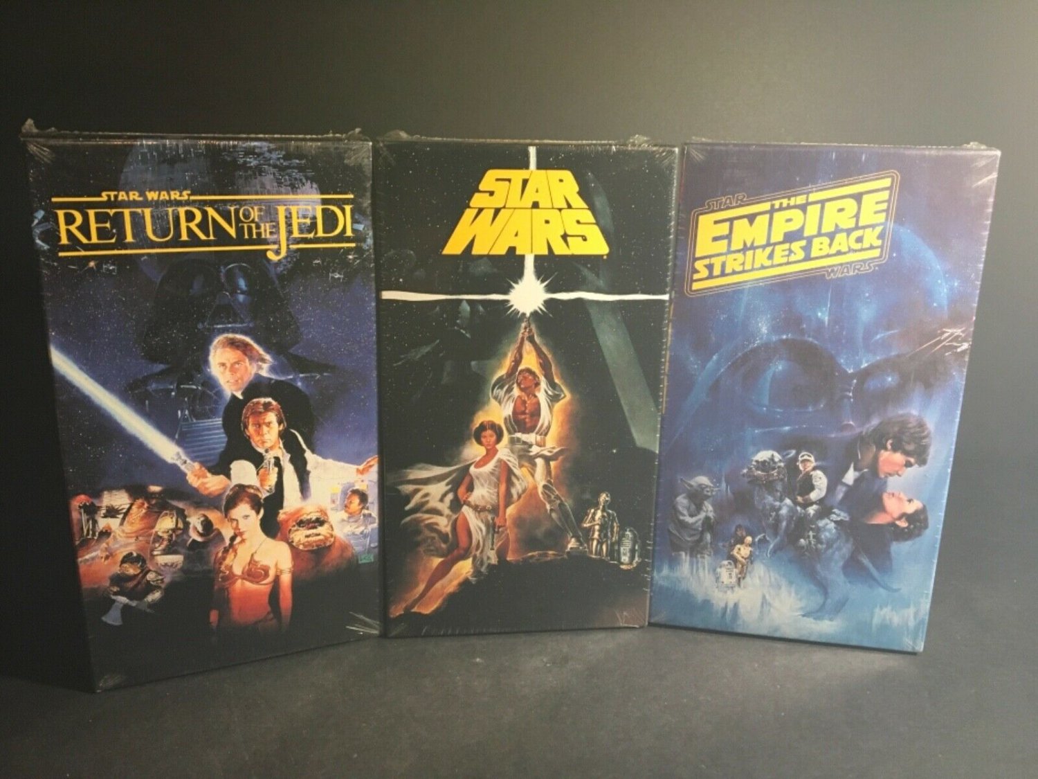 1992 Vintage Star Wars VHS Trilogy Tapes CBS Fox Video Watermarks ...