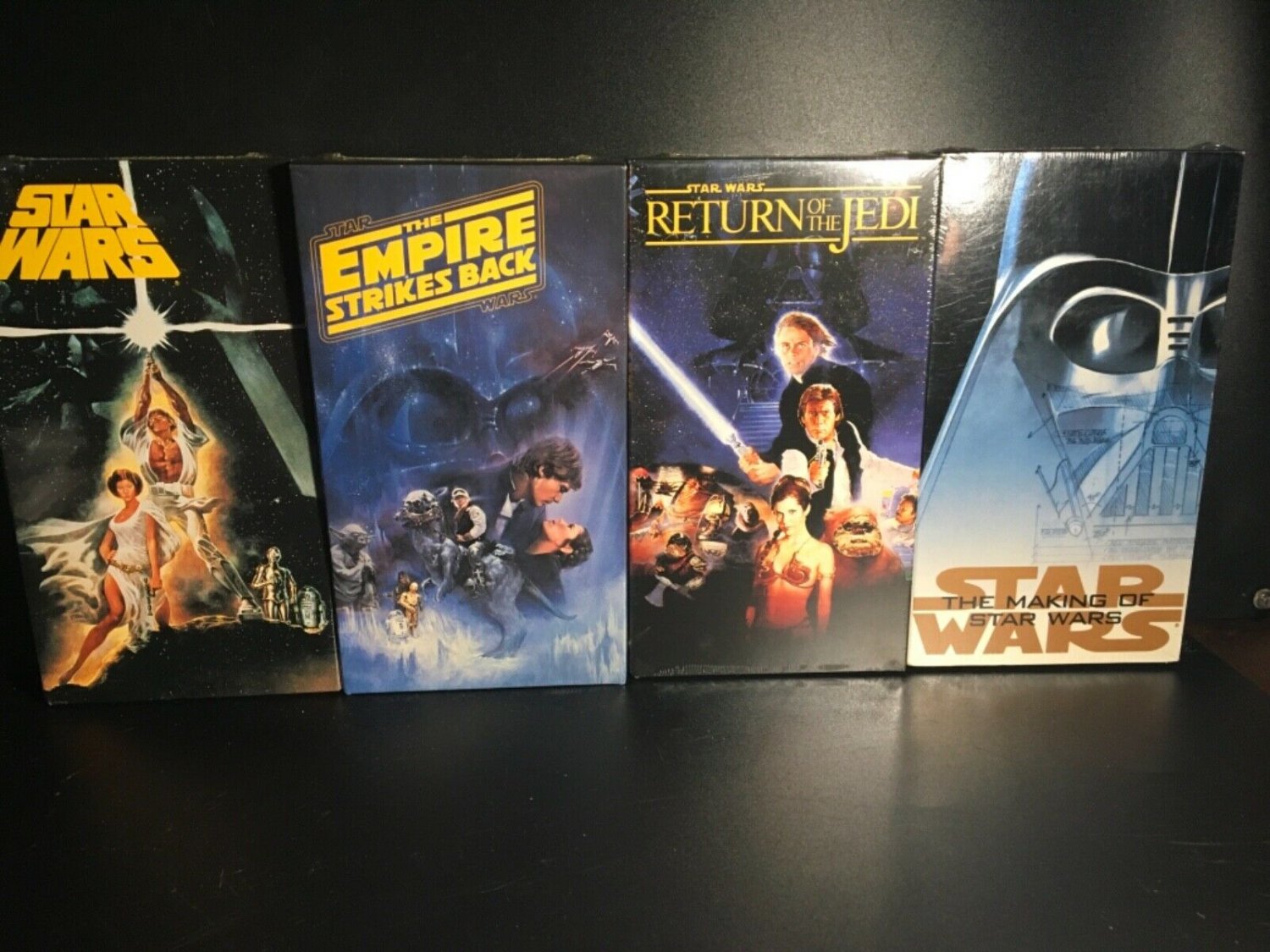 Star Wars Trilogy (VHS, 1990) Factory Sealed New Mint WaterMarks CBS ...