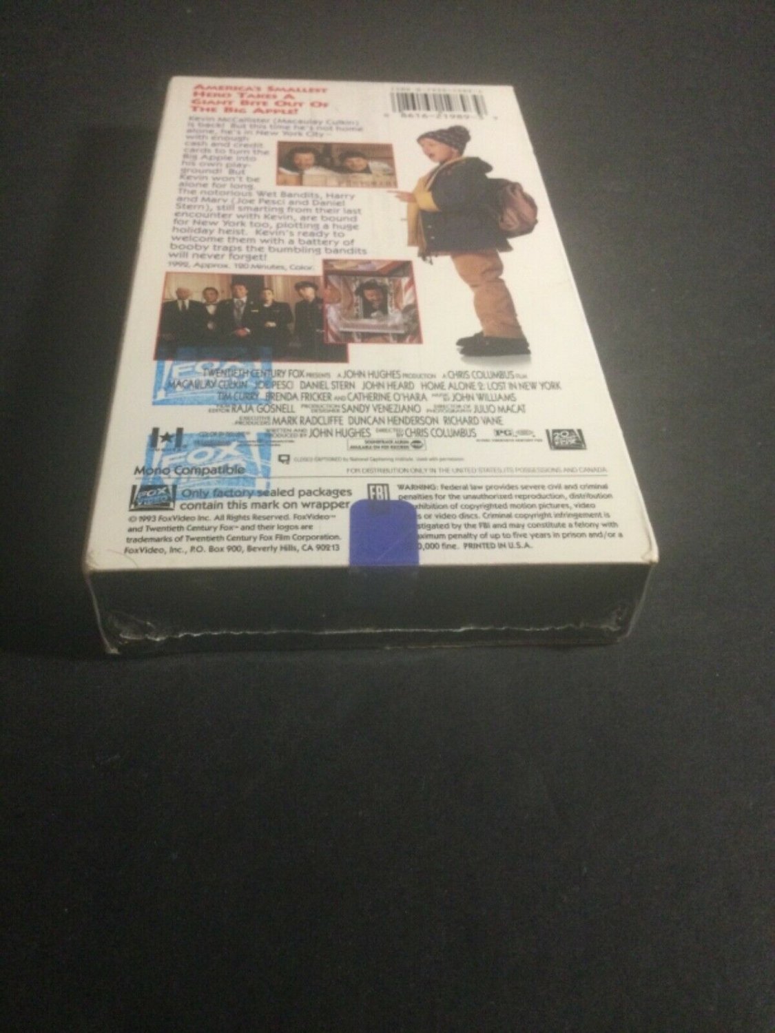 Home Alone 2 Lost in New York (VHS, 1993) First Print Factory Sealed
