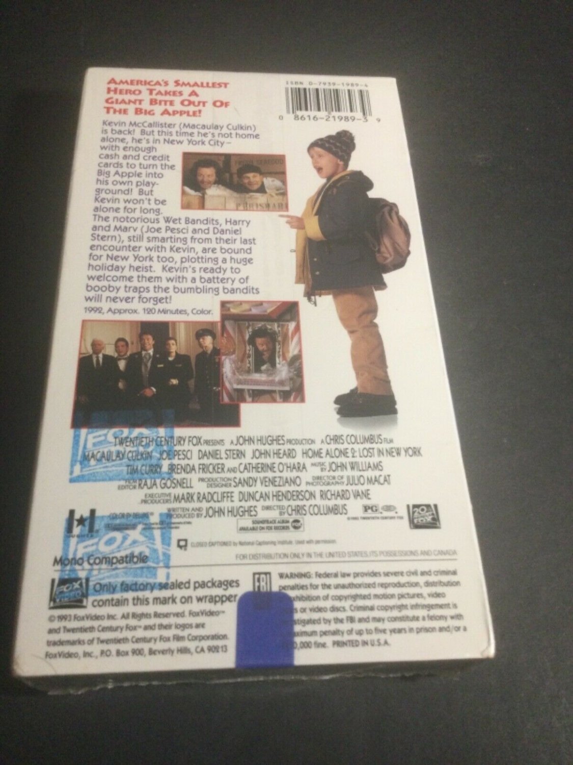 Home Alone 2: Lost in New York (VHS, 1993) First Print Factory Sealed ...