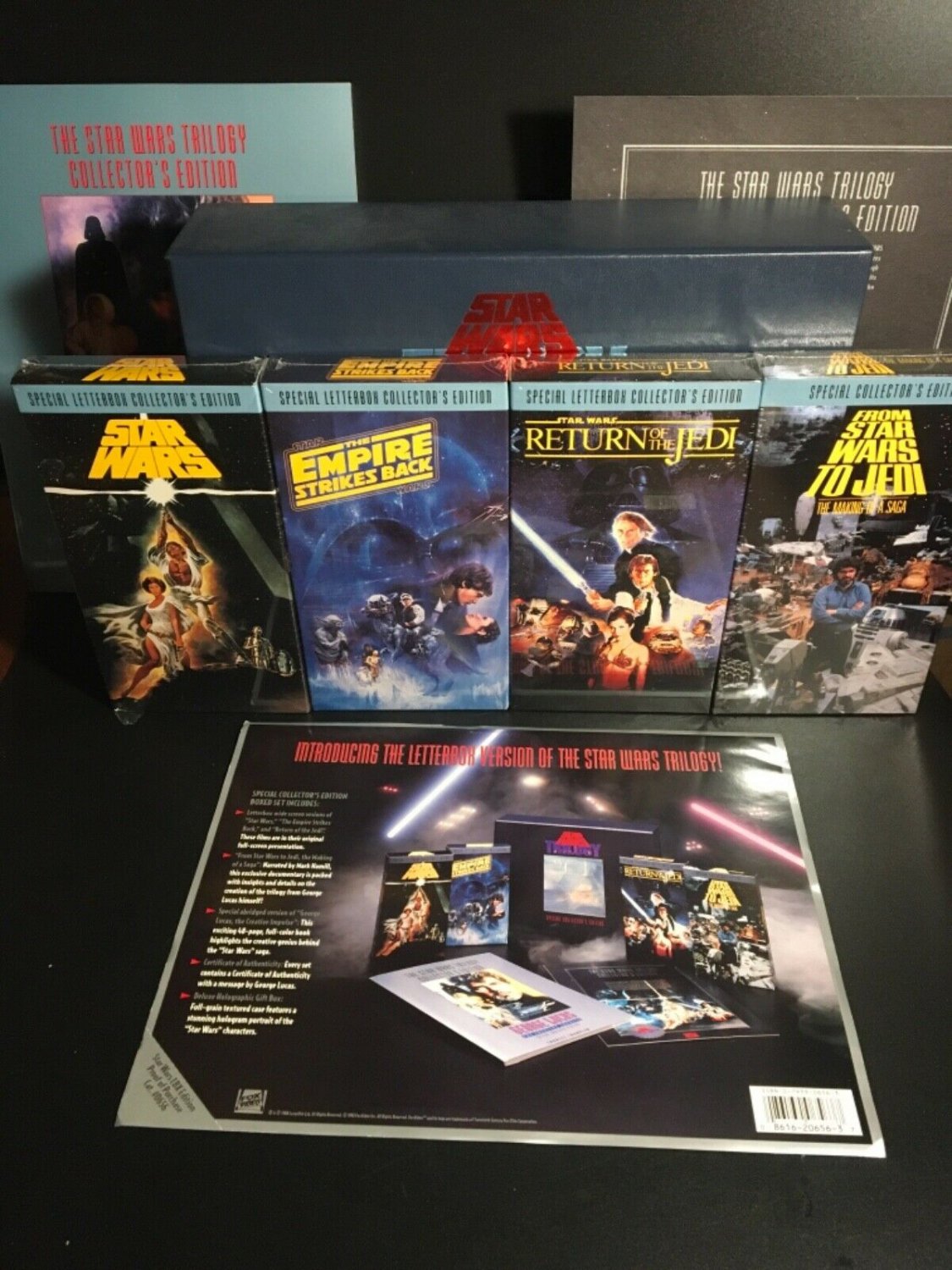Star Wars Letterbox Trilogy (VhS, 1992) 3 Tapes Factory Sealed New MINT
