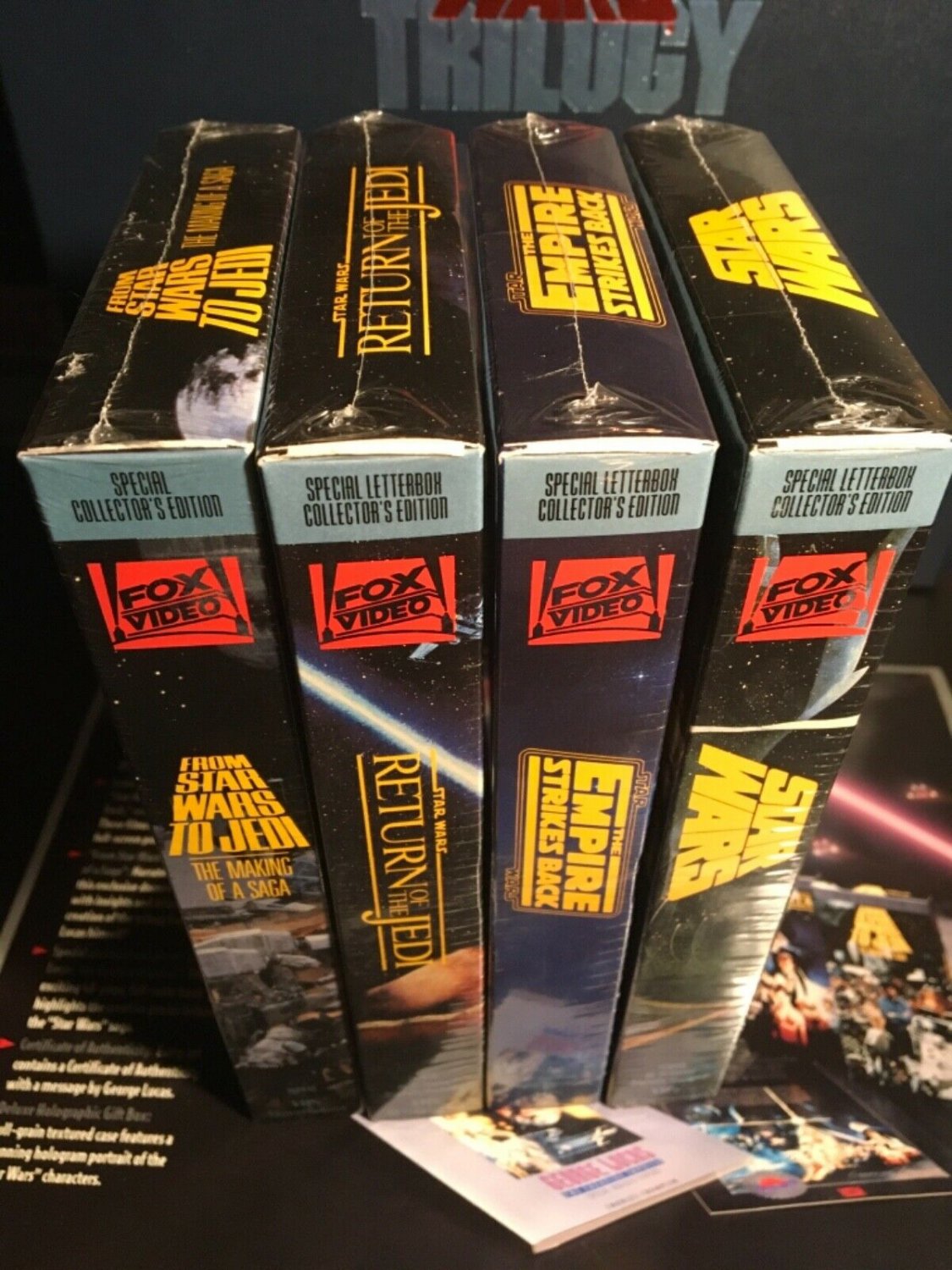 Star Wars Letterbox Trilogy (VhS, 1992) 3 Tapes Factory Sealed New MINT