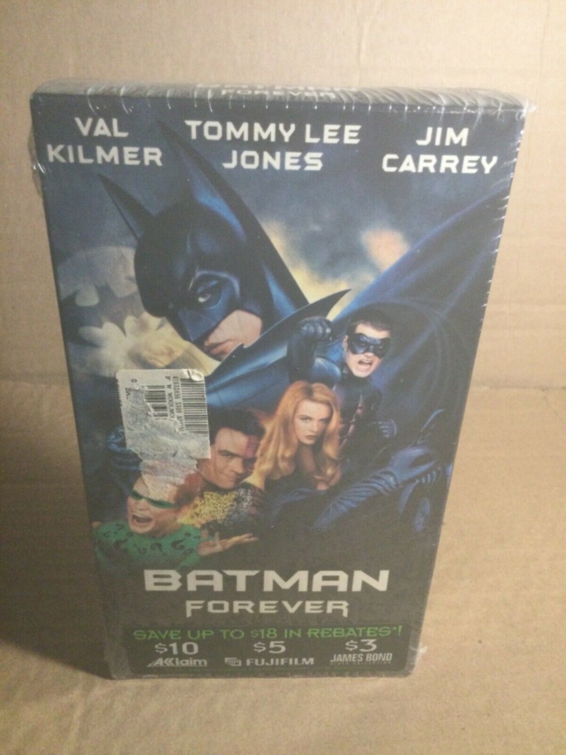 Batman Forever (VHS, 1995) Factory Sealed First Print New Watermark