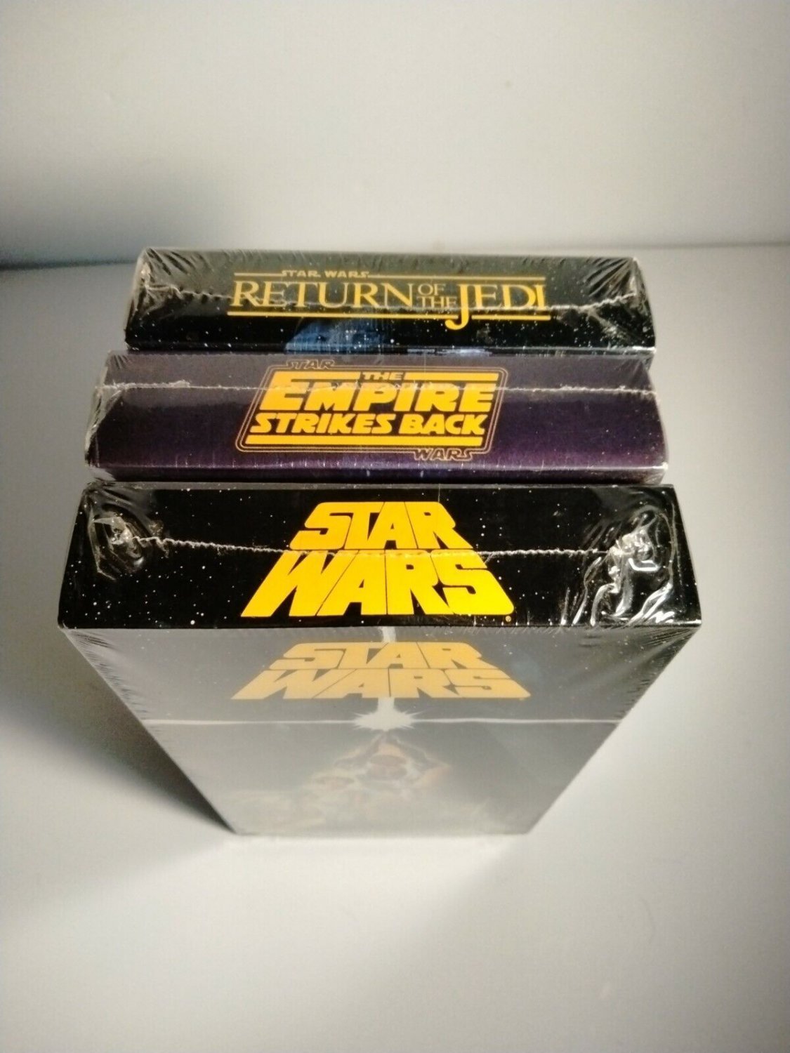 Vintage Star Wars VHS Trilogy VCR Tapes CBS Fox Video Watermarks