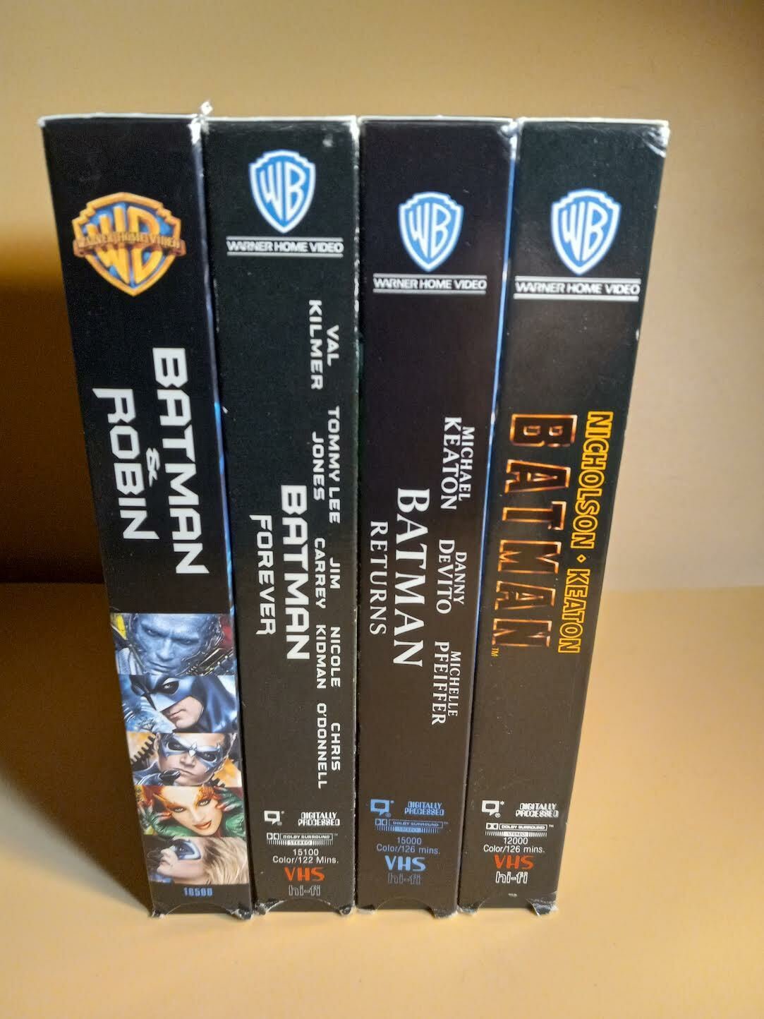 Batman Legacy (VHS 1997) 4 Pack Box Set - Batman, Returns, Forever ...