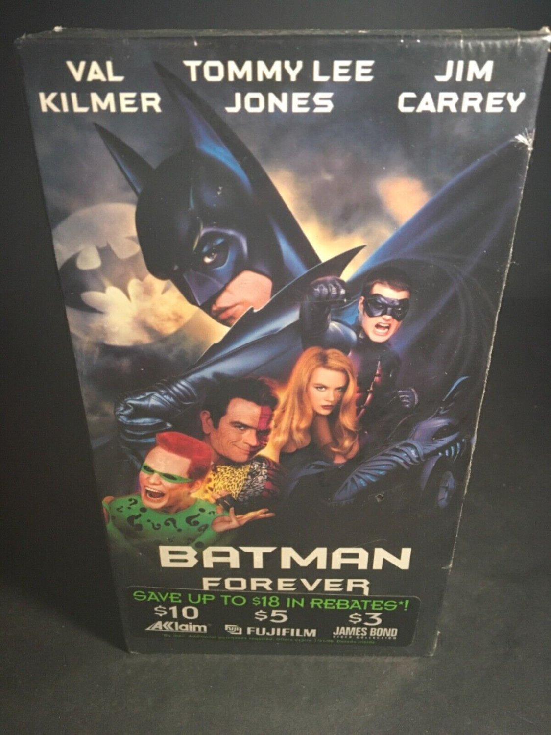 Batman Forever (VHS, 1995) Tape Factory Sealed New First Print Watermarks