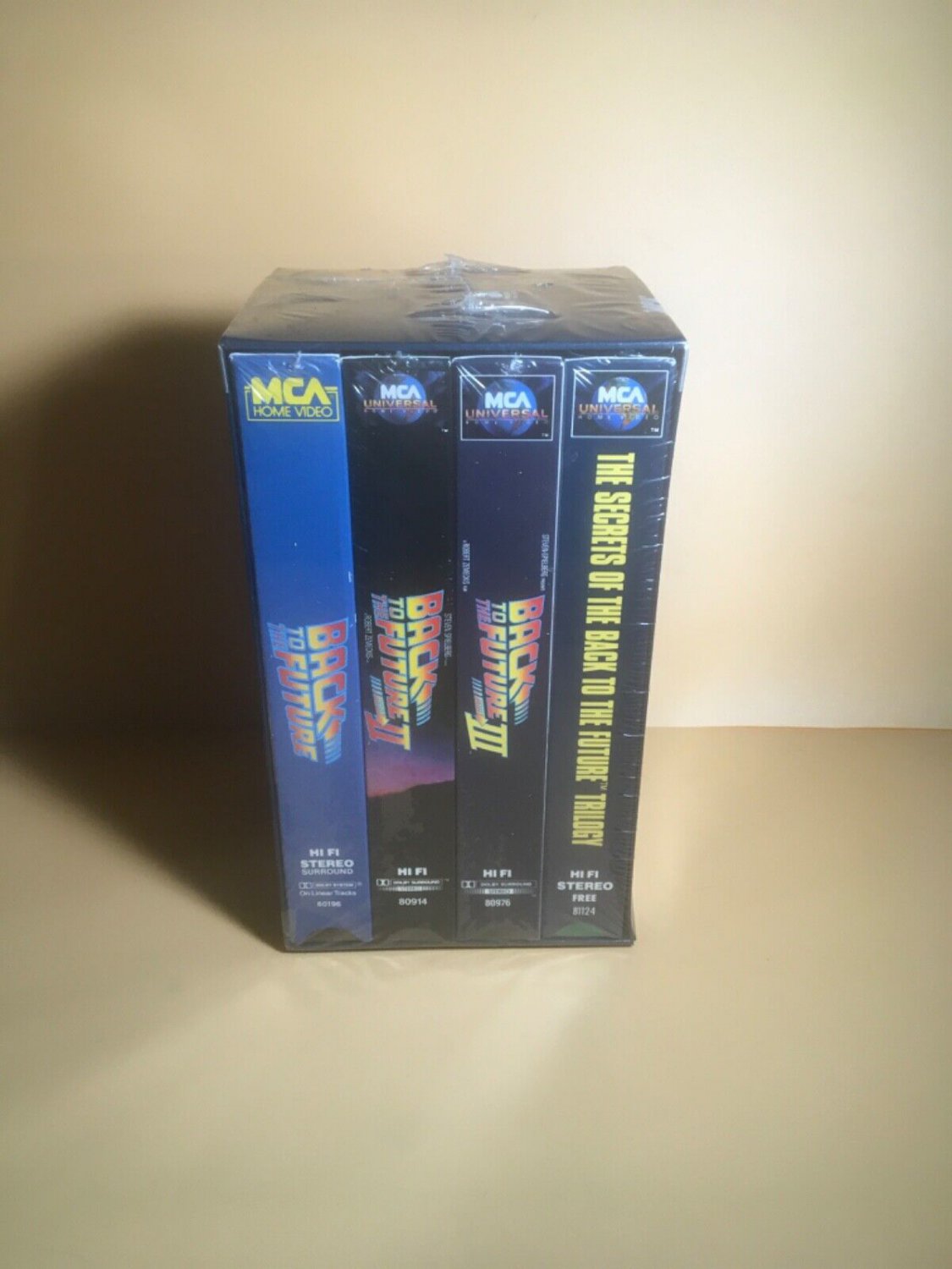 BTTF BACK TO THE FUTURE VHS TRILOGY BOX SET FACTORY SEALED NEW MINT