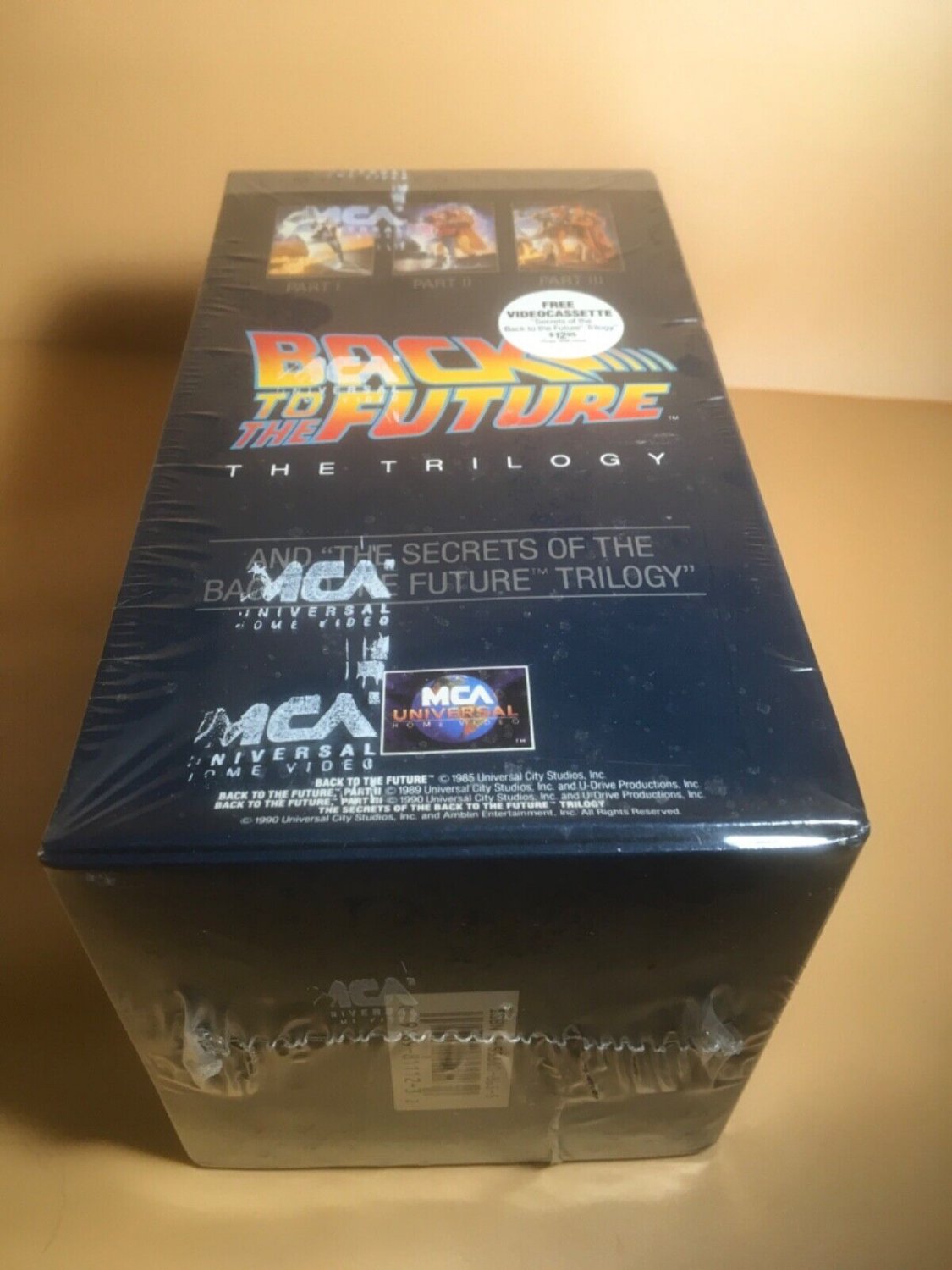 BACK TO THE FUTURE VHS TRILOGY BOX SET FACTORY SEALED NEW MINT YELLOW