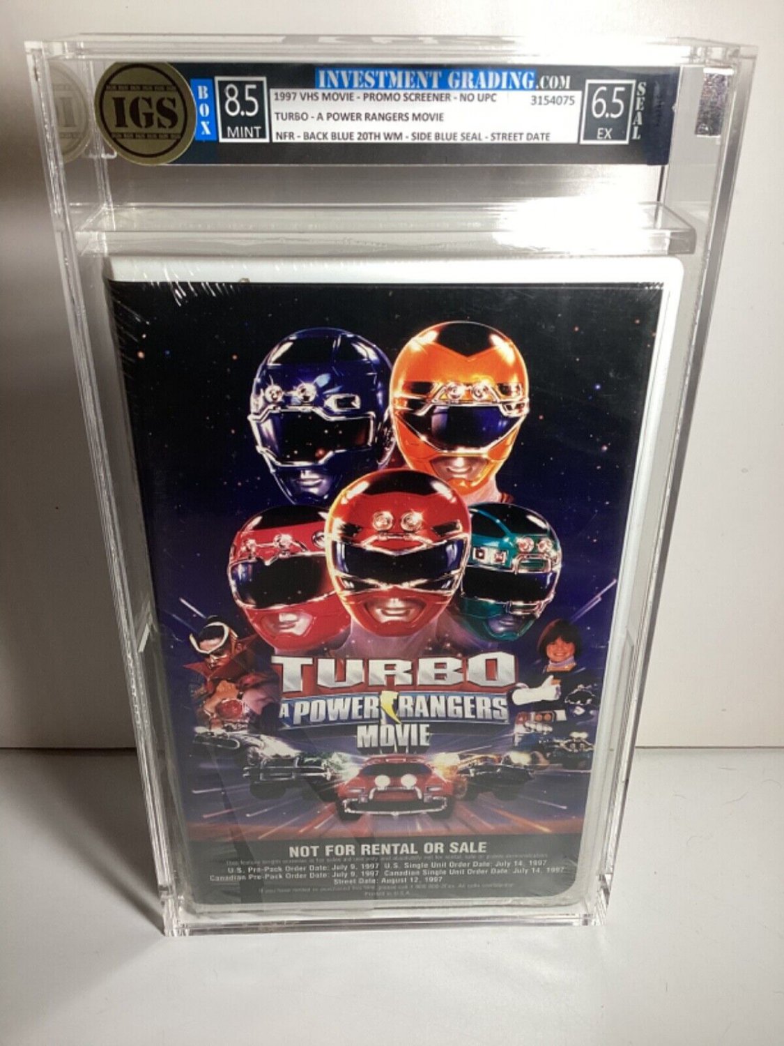 Turbo A Power Rangers Movie (VHS, 1997) Factory Sealed PROMO