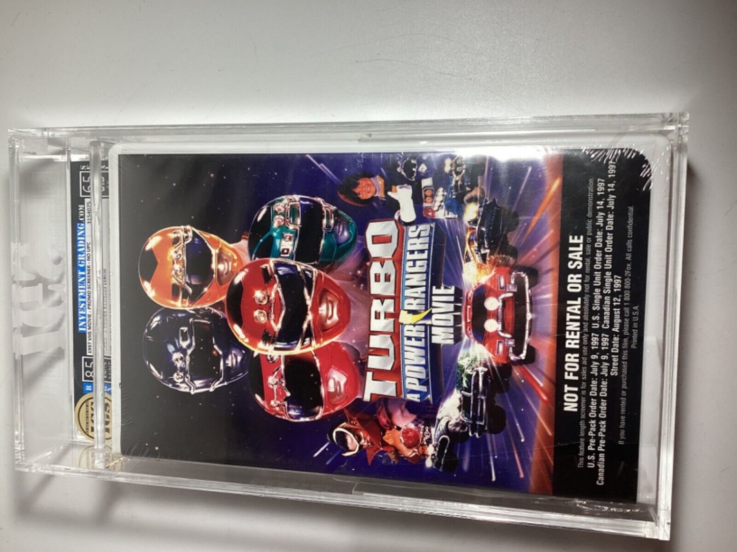 Turbo A Power Rangers Movie (VHS, 1997) Factory Sealed PROMO