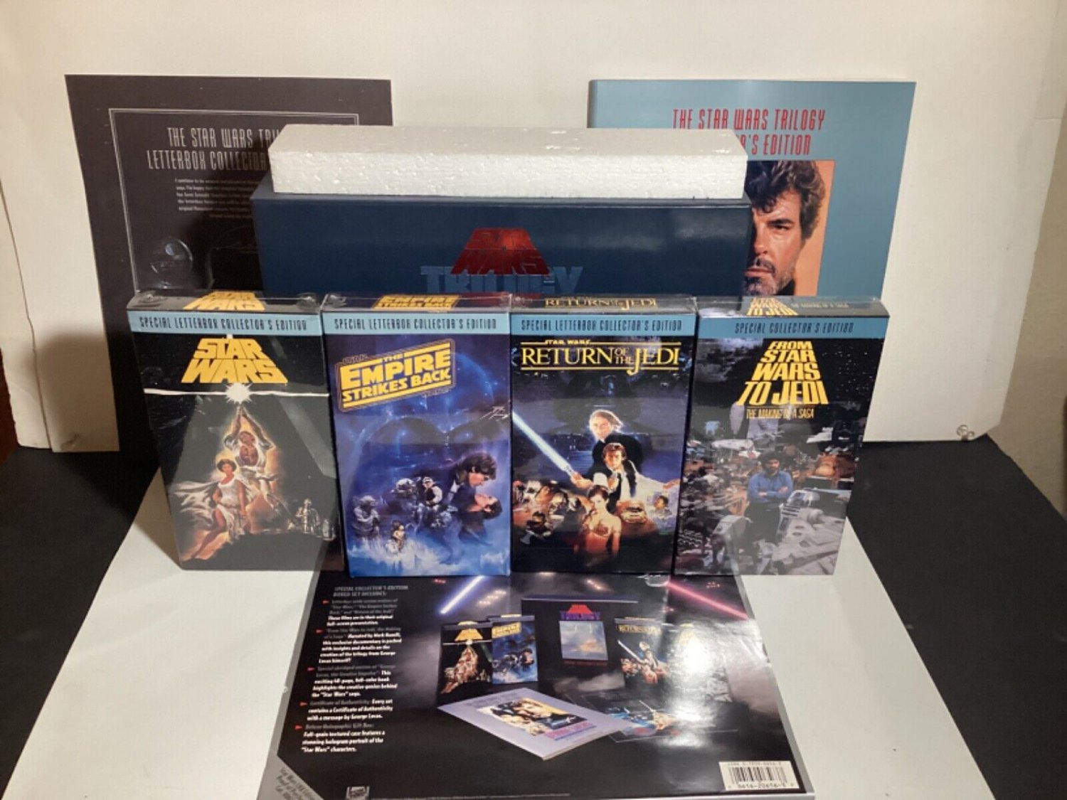 Vintage Star Wars VHS Trilogy Letterbox Sealed LOT - CBS FOX 1988-1992 ...