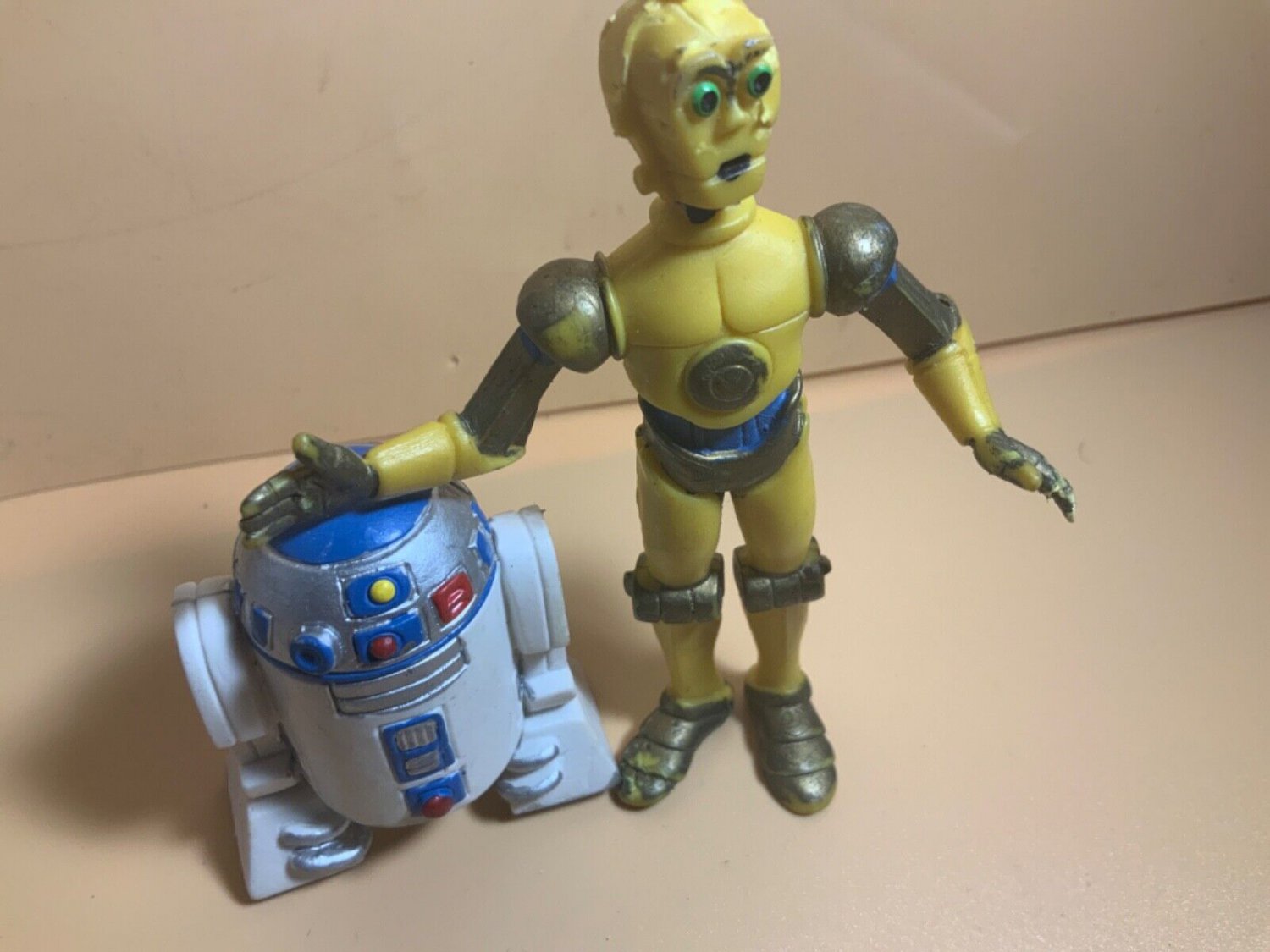 1985 Vintage Star Wars Droids Cartoon C3PO R2D2 PVC Figures Lot Spain