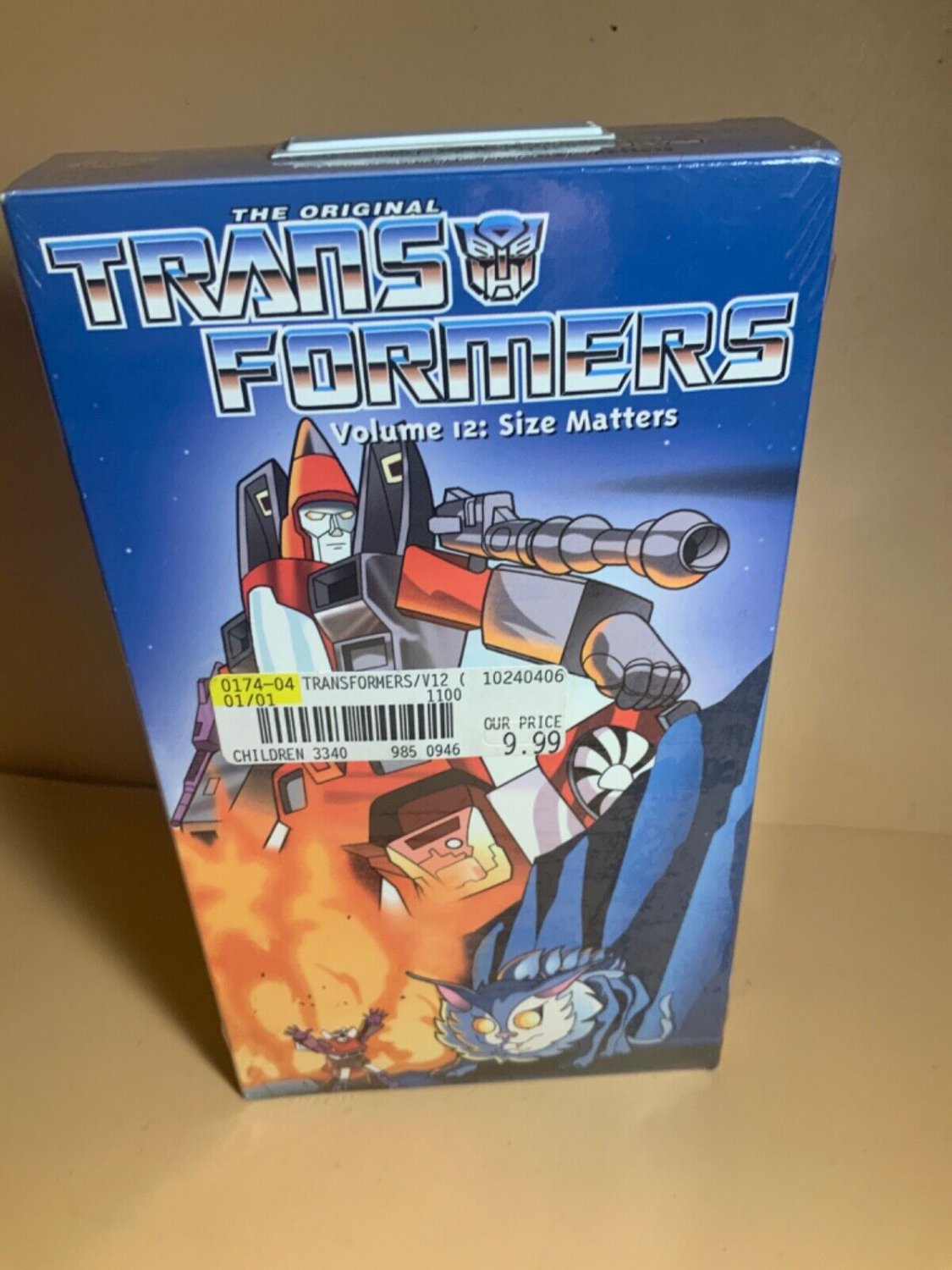 Transformers (vhs, 2000) Animated Vol 12 Size Matters Factory Sealed 