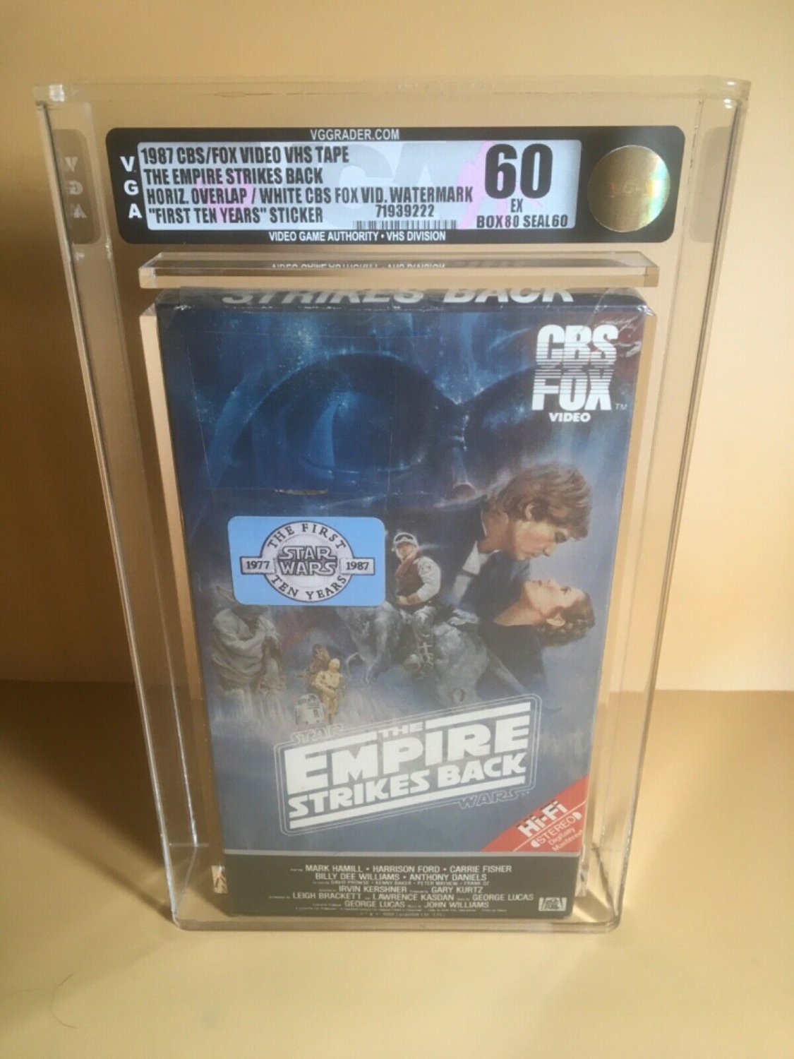 Empire Strikes Back (VHS 1984) Factory Sealed New Red Label Graded VGA CBS