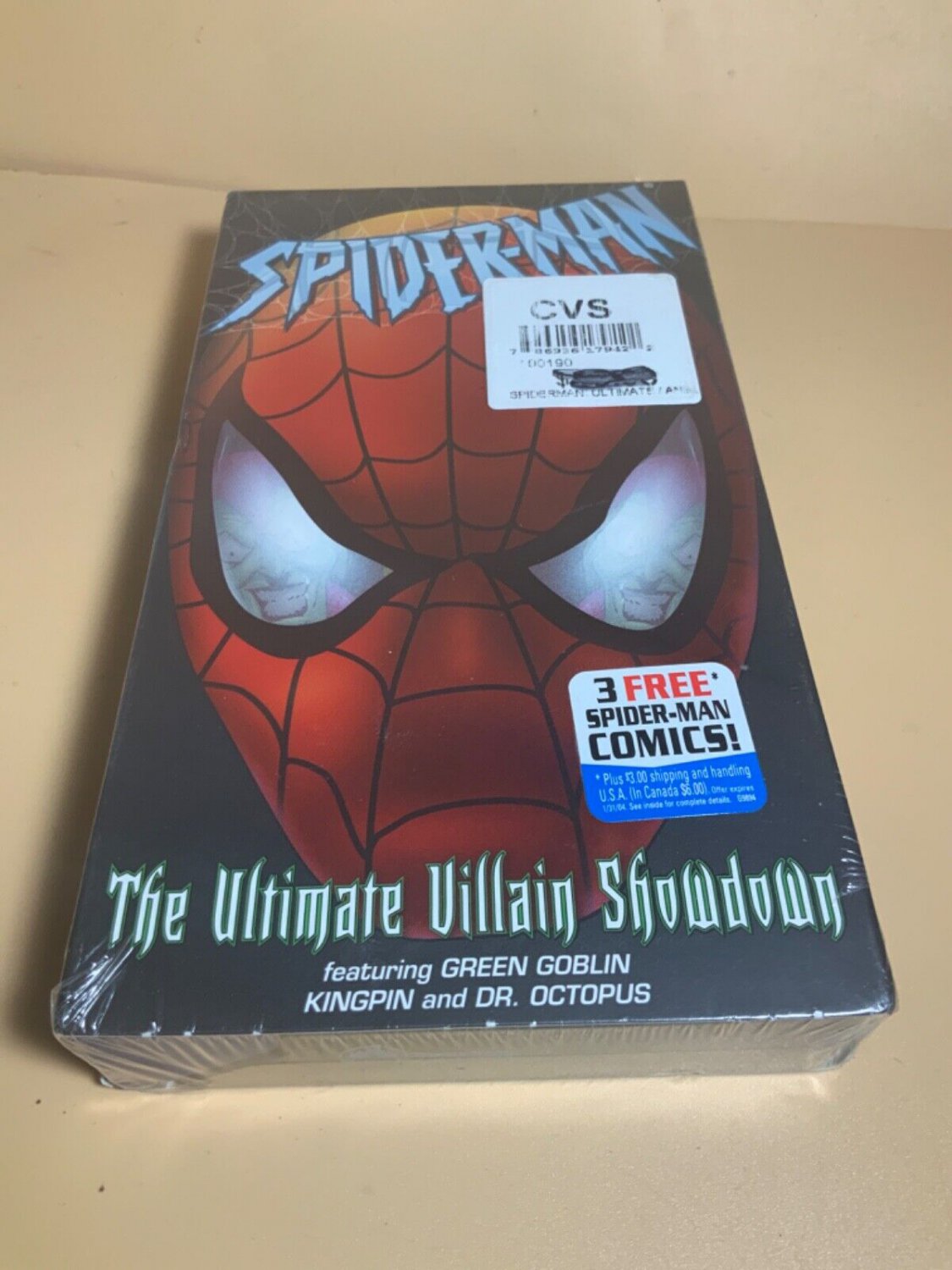 Spider-Man: The Ultimate Villain Showdown (VHS, 2002) Factory Sealed