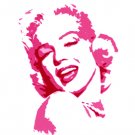 C7 Pink Marilyn Monroe Protrait Pop Modern art painting