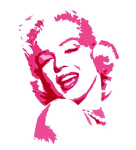C7 Pink Marilyn Monroe Protrait Pop Modern art painting