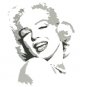 C08 Marilyn Monroe Grey Pop Art Painting on Canvas