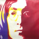 C03 red blue JOHN LENNON Pop Art Oil Painting 30"30