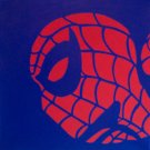 SPIDERMAN In Blue Pop Art Painting 20"20-- 073