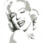 Sexy Marilyn Monroe Grey Pop Art Painting on Canvas Free Shipping 12"x16"-019