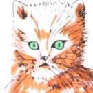 c02 ACEO Original Drawing 2.5 x3.5" Free Shipping