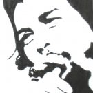 c04 Communist leader Cheguevara ACEO Original Drawing 2.5 x3.5" Free Shipping