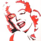 c05 ACEO Marilyn Monroe Original Drawing 2.5 x3.5" Free Shipping