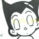 c16 ACEO Astro Boy Sleeping Pop Art Original Drawing 2.5 x3.5" Free Shipping
