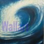 036 sea waves beach blue Modern art Painting 20"20