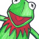 c51 Aceo Original pop art Sesame Street KERMIT THE FROG