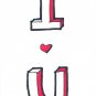 c49 I love U Aceo Original Graffiti pop art Hand Draw