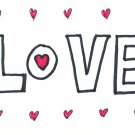 c47 LOVE Aceo Original Graffiti pop art Hand Drawing