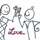 c46 Love cheer Lover Aceo Original pop art Hand Drawing
