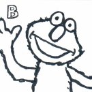 c40 Aceo Original pop art Sesame Street Elmo hand drawing