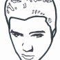 c39 Aceo Original pop art Hand Drawing Elvis Presley