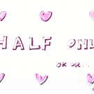 c37 Aceo Original Graffiti pop art Hand Drawing love Half Only