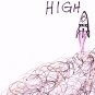 c32 Aceo Original Graffiti pop art Hand Drawing Rocket High