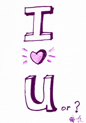c36 Aceo Original Graffiti pop art Hand Drawing I love U