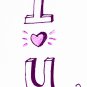 c36 Aceo Original Graffiti pop art Hand Drawing I love U