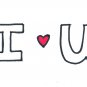 c48 Aceo Original Graffiti pop art Hand Drawing I love U