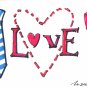 c58 Tie Love Rose Aceo Original pop art Hand Drawing