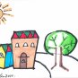 c61 Home Sweet Home ACEO Original pop art Hand Drawing