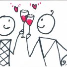 c63 Love Lover cheer Aceo Original pop art Hand Drawing