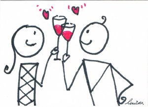 c63 Love Lover cheer Aceo Original pop art Hand Drawing