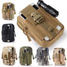 2Pcs Outdoor Camping Climbing Bag Tactical Molle Hip Multi-function Bags Waist Belt Wallet