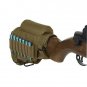 2Pcs Nylon Tactical Cheek Rest Riser Pad Ammo Cartridges Holder Carrier Canvas