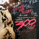 signed 300 MOVIE Poster by 11 members of the Cast