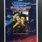 signed TOP GUN MOVIE Poster by 3 members of the Cast COA
