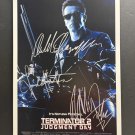 signed TERMINATOR 2 MOVIE Poster by 3 members of the Cast COA signed TERMINATOR 2 MOVIE Poster by 3 members of the Cast COA